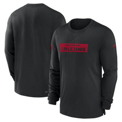 Atlanta Falcons Sideline Player Performance Long Sleeve T-Shirt Black - Nike