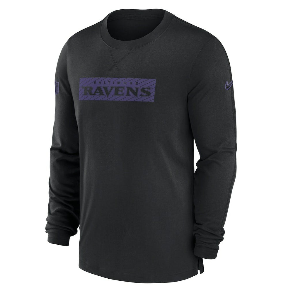Baltimore Ravens Sideline Player Performance Long Sleeve T-Shirt Black - Nike