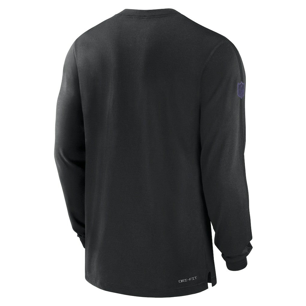 Baltimore Ravens Sideline Player Performance Long Sleeve T-Shirt Black - Nike