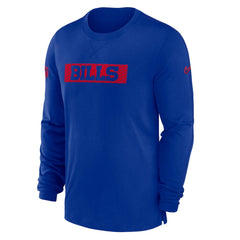 Buffalo Bills Sideline Player Performance Long Sleeve T-Shirt Royal - Nike