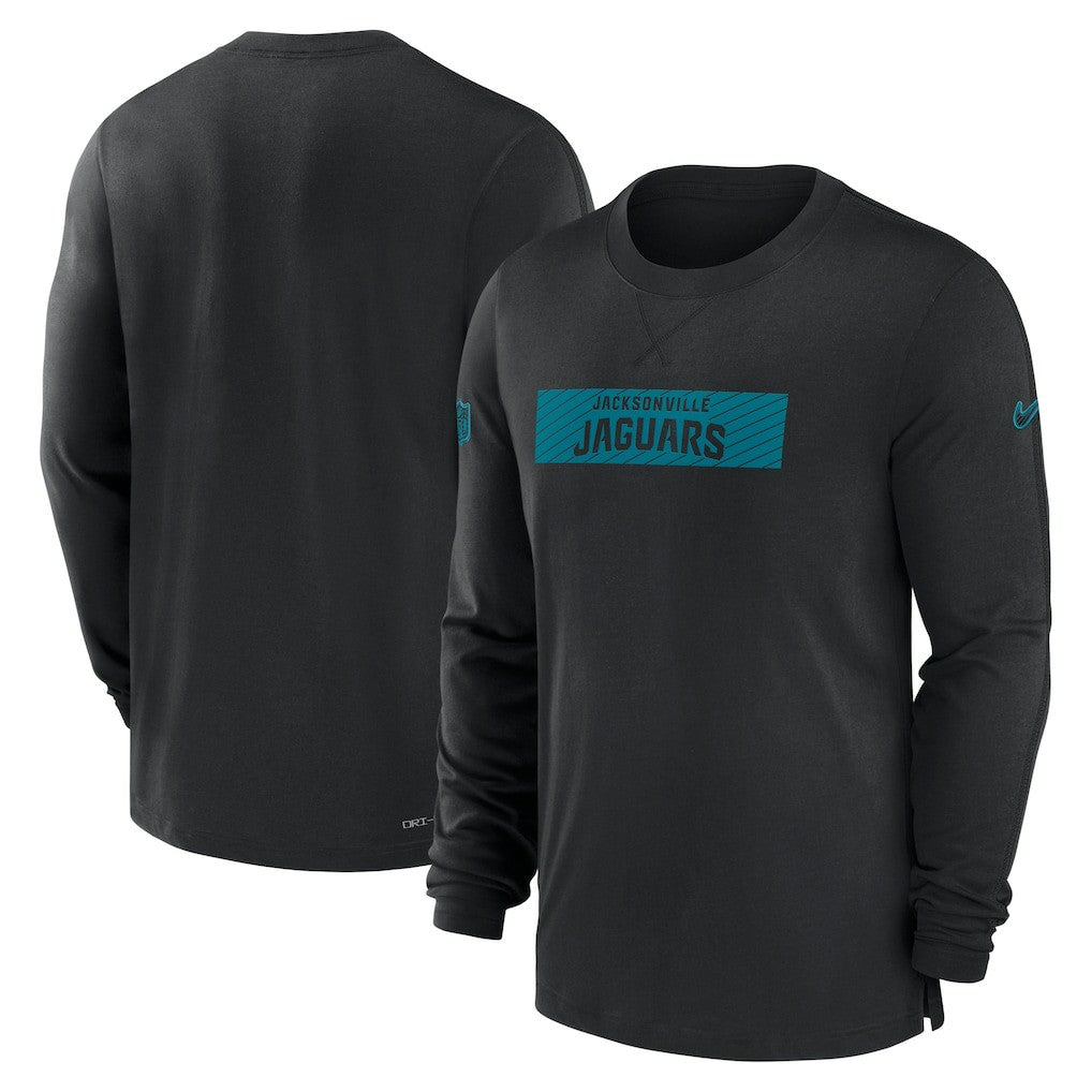 Jacksonville Jaguars Sideline Player Performance Long Sleeve T-Shirt Black - Nike