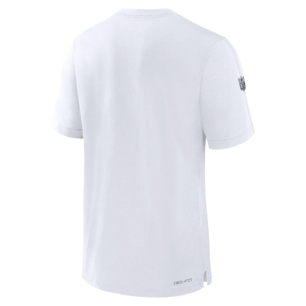 Las Vegas Raiders Sideline Player Performance T-Shirt White - Nike