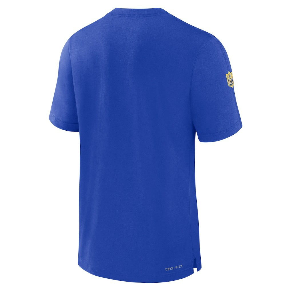Los Angeles Rams Sideline Player Performance T-Shirt Royal - Nike