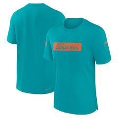 Miami Dolphins Sideline Player Performance T-Shirt Aqua - Nike