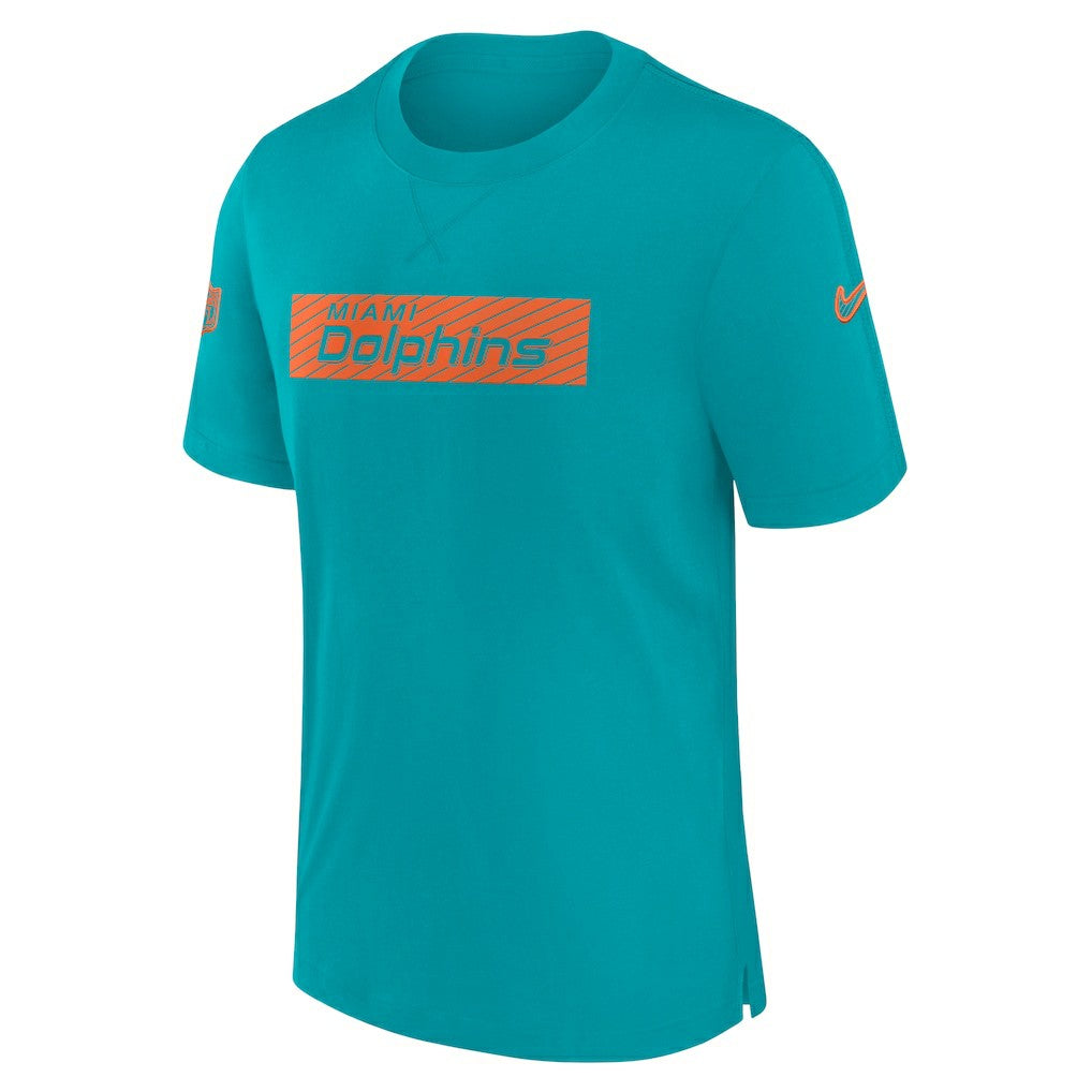 Miami Dolphins Sideline Player Performance T-Shirt Aqua - Nike