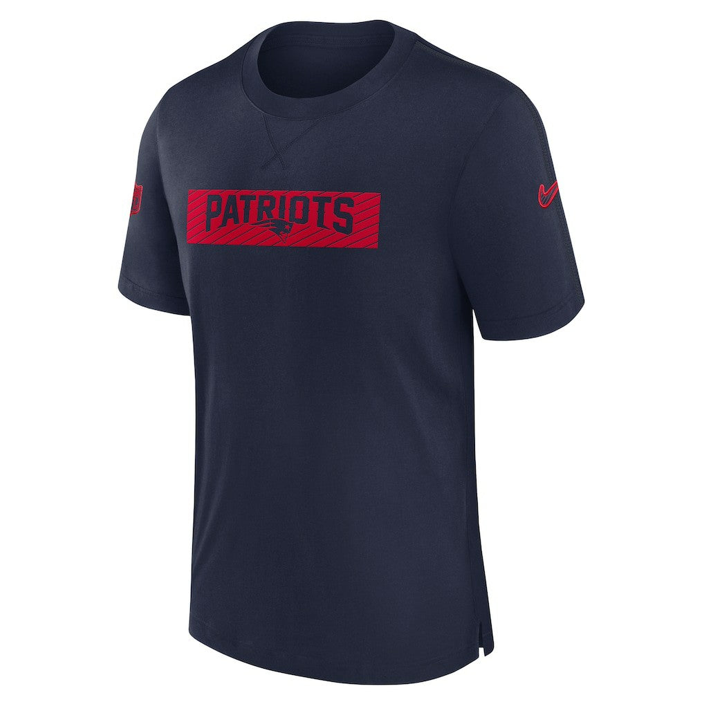 New England Patriots Sideline Player Performance T-Shirt Navy - Nike