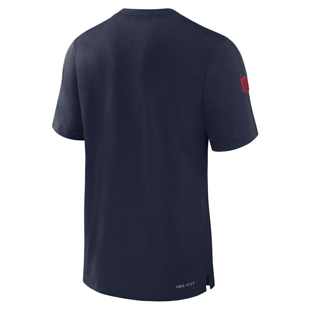 New England Patriots Sideline Player Performance T-Shirt Navy - Nike