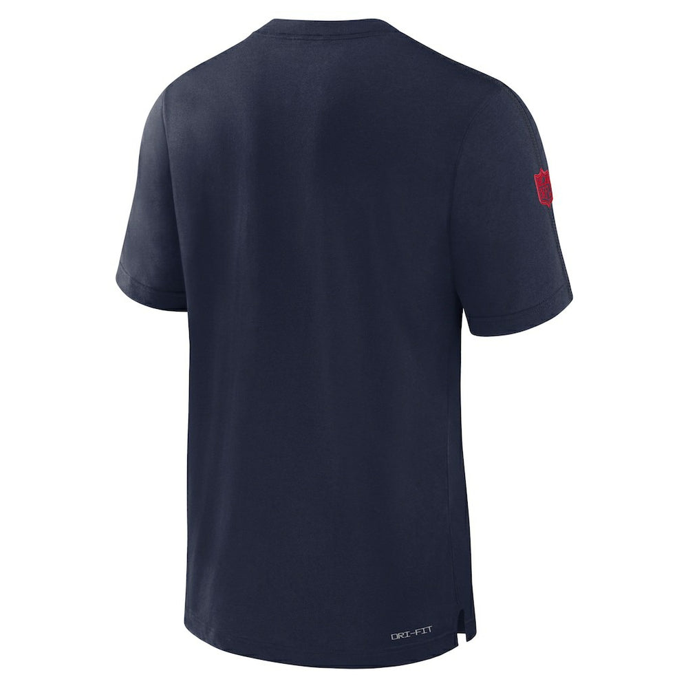New England Patriots Sideline Player Performance T-Shirt Navy - Nike