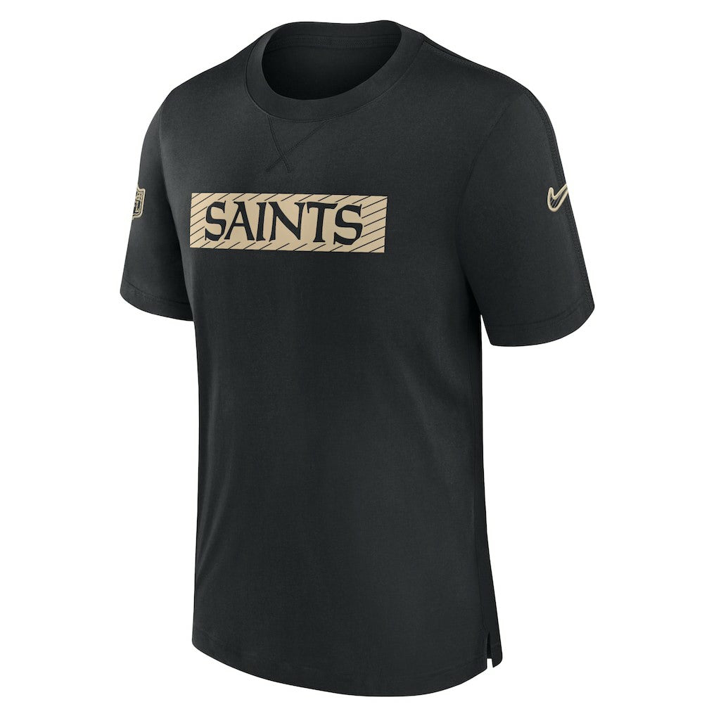 New Orleans Saints Sideline Player Performance T-Shirt Black - Nike