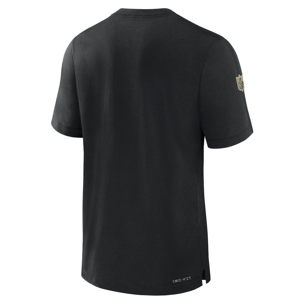 New Orleans Saints Sideline Player Performance T-Shirt Black - Nike