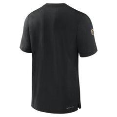 New Orleans Saints Sideline Player Performance T-Shirt Black - Nike