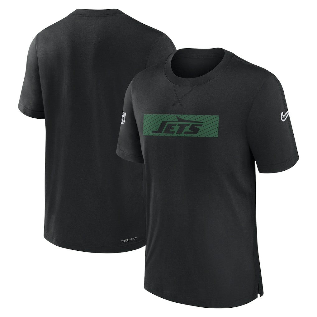 New York Jets Sideline Player Performance T-Shirt Black - Nike