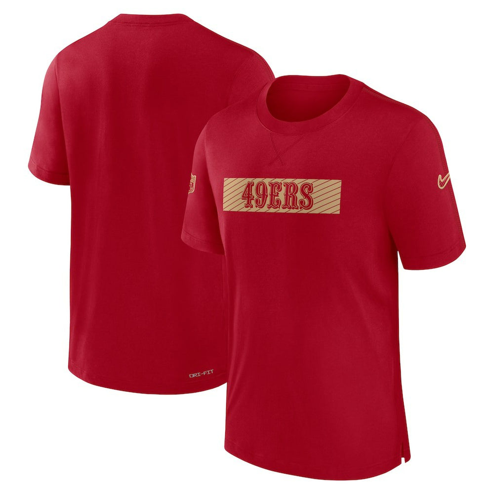 San Francisco 49ers Sideline Player Performance T-Shirt Scarlet - Nike