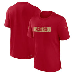 San Francisco 49ers Sideline Player Performance T-Shirt Scarlet - Nike