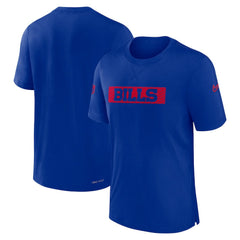 Buffalo Bills Sideline Player Performance T-Shirt Royal - Nike