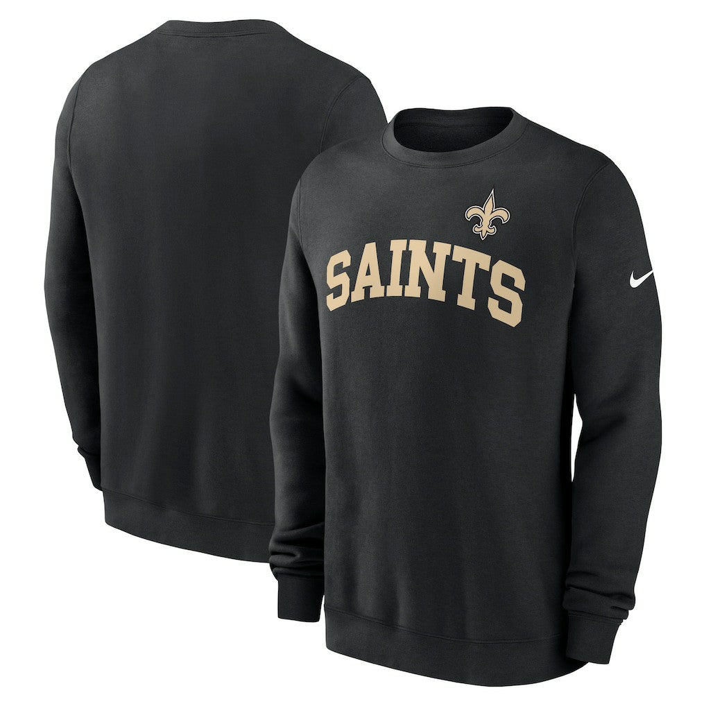 New Orleans Saints Club Pullover Sweatshirt Black - Nike