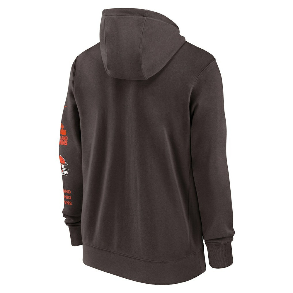 Cleveland Browns Primetime Club Full-Zip Hoodie Brown - Nike