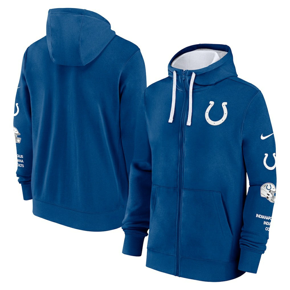 Indianapolis Colts Primetime Club Full-Zip Hoodie Royal - Nike