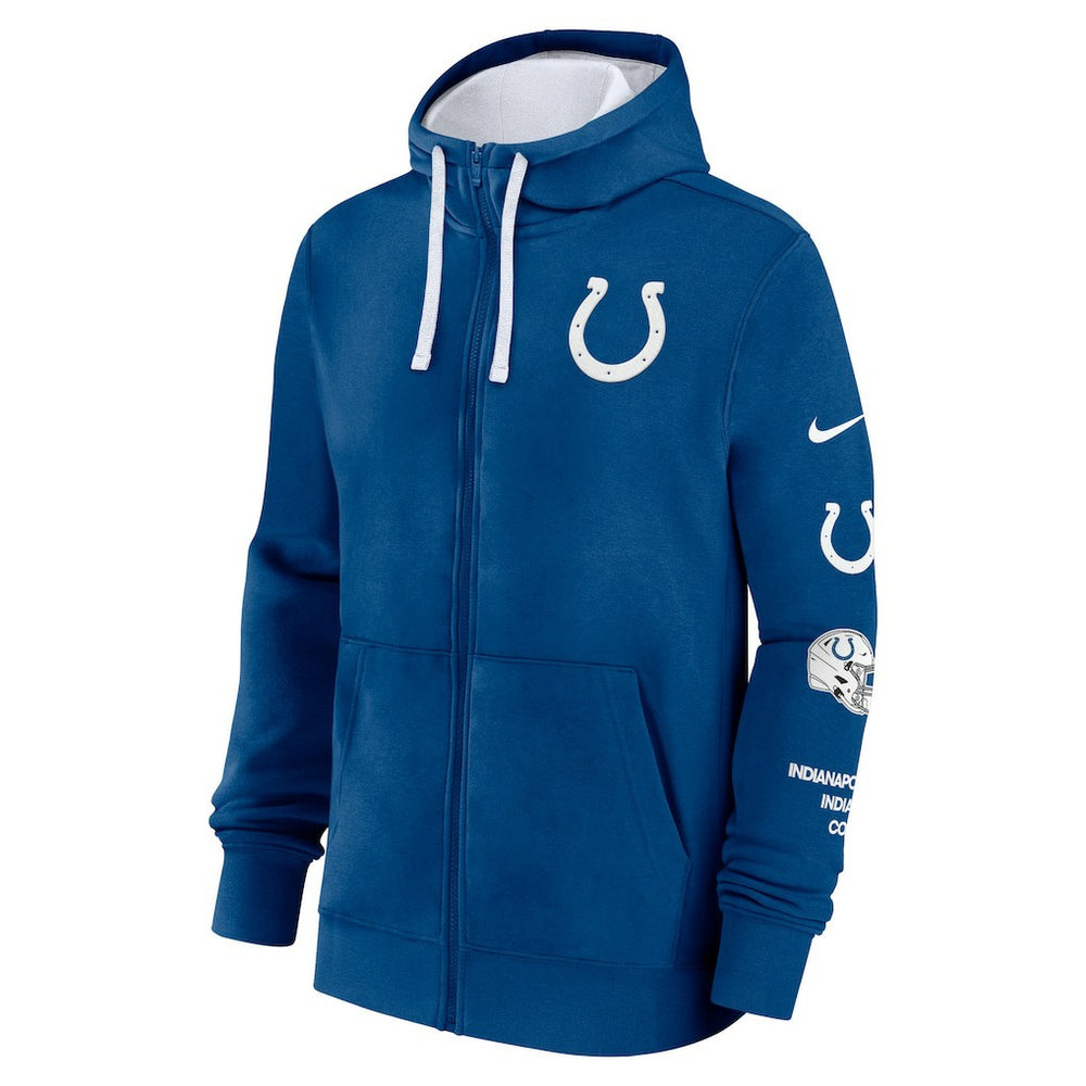Indianapolis Colts Primetime Club Full-Zip Hoodie Royal - Nike