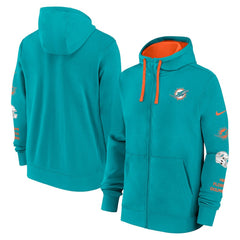 Miami Dolphins Primetime Club Full-Zip Hoodie Aqua - Nike