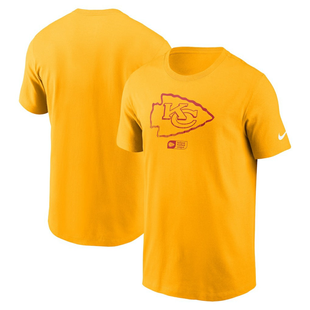 Kansas City Chiefs Faded Essential T-Shirt  Gold - Nike