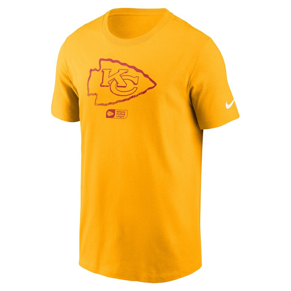 Kansas City Chiefs Faded Essential T-Shirt  Gold - Nike