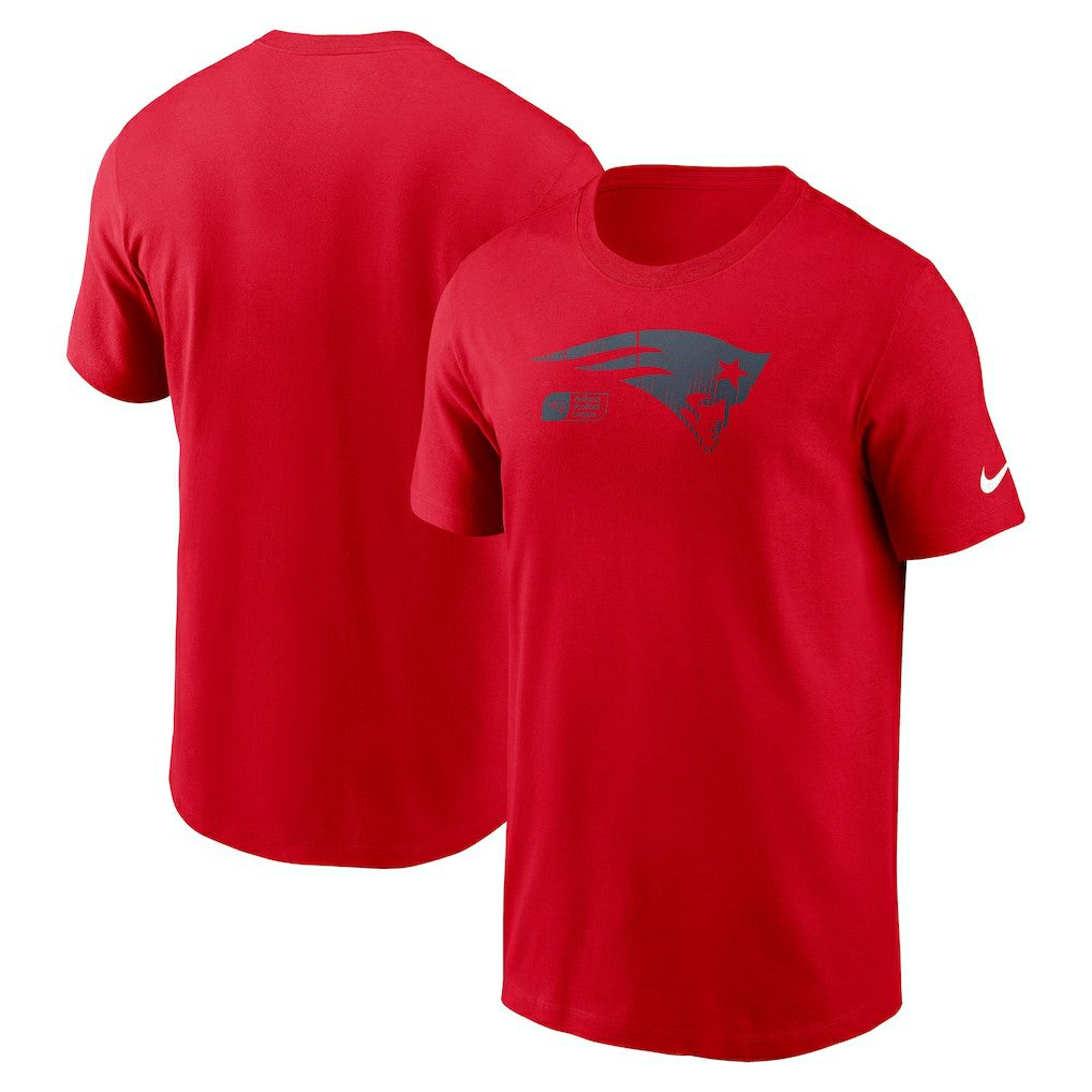 New England Patriots Faded Essential T-Shirt  Red - Nike