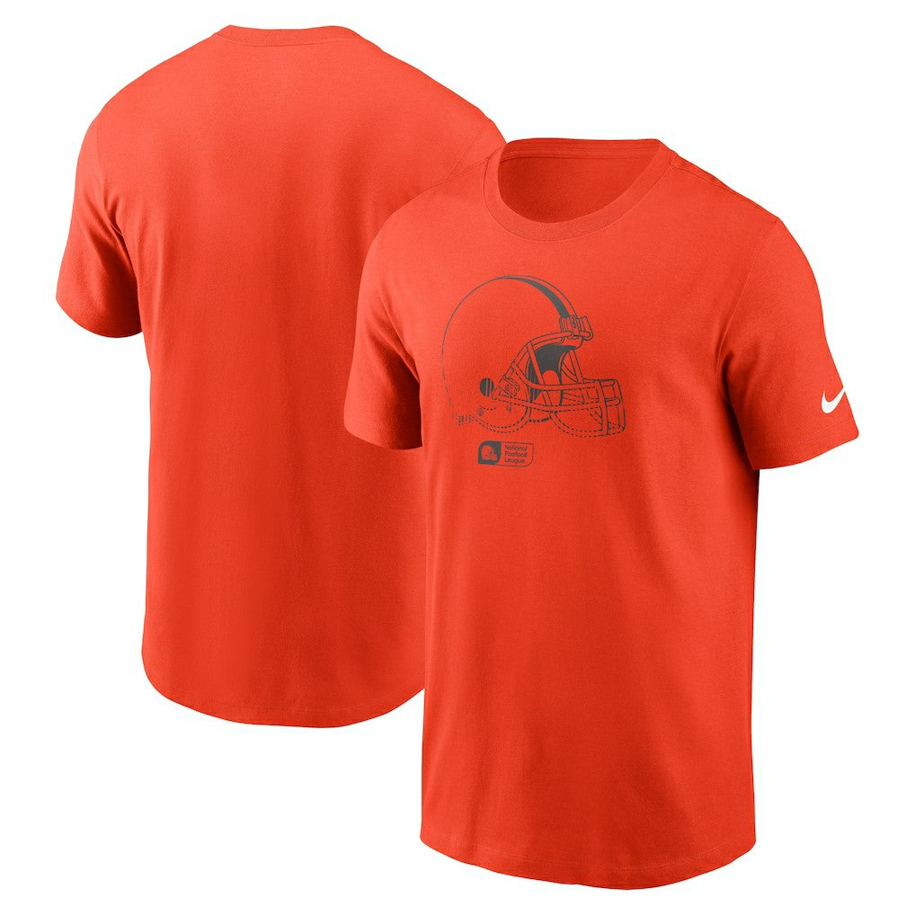 Cleveland Browns Faded Essential T-Shirt  Orange - Nike