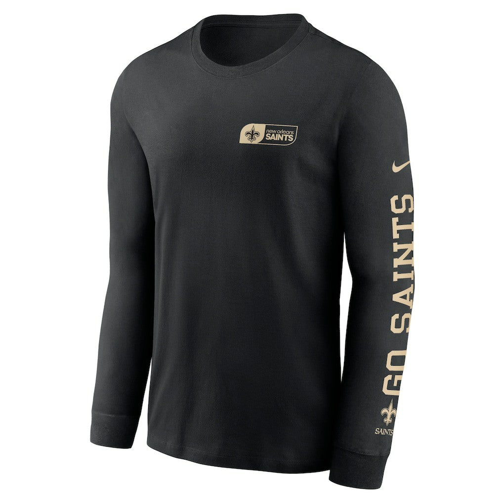 New Orleans Saints All Out Long Sleeve T-Shirt Black - Nike