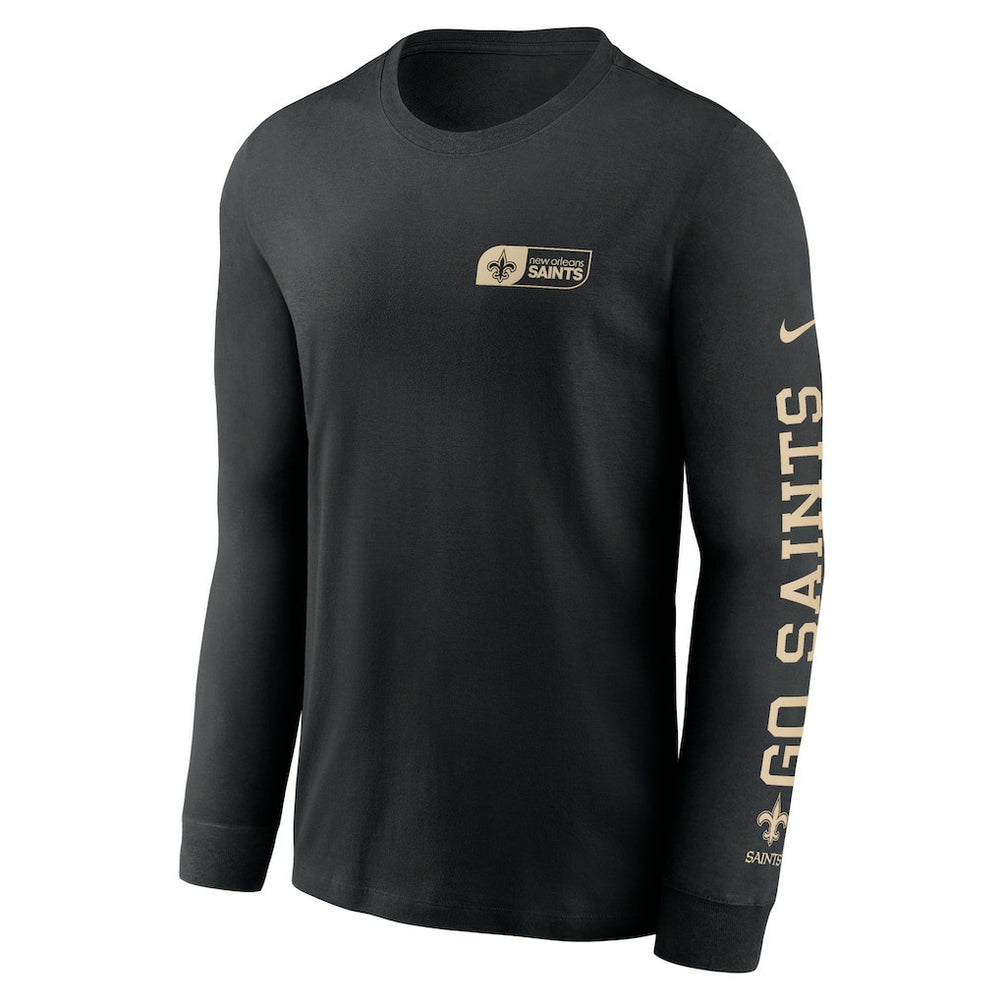 New Orleans Saints All Out Long Sleeve T-Shirt Black - Nike