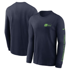 Seattle Seahawks All Out Long Sleeve T-Shirt College Navy - Nike