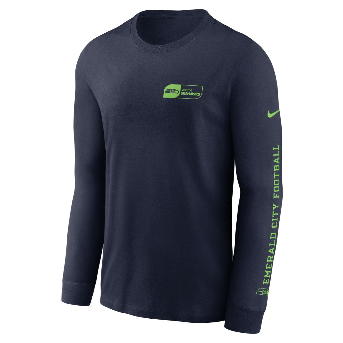 Seattle Seahawks All Out Long Sleeve T-Shirt College Navy - Nike