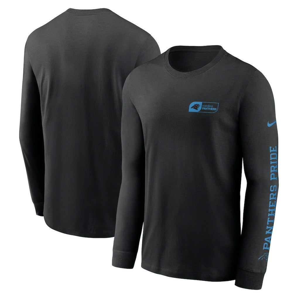 Carolina Panthers All Out Long Sleeve T-Shirt Black - Nike