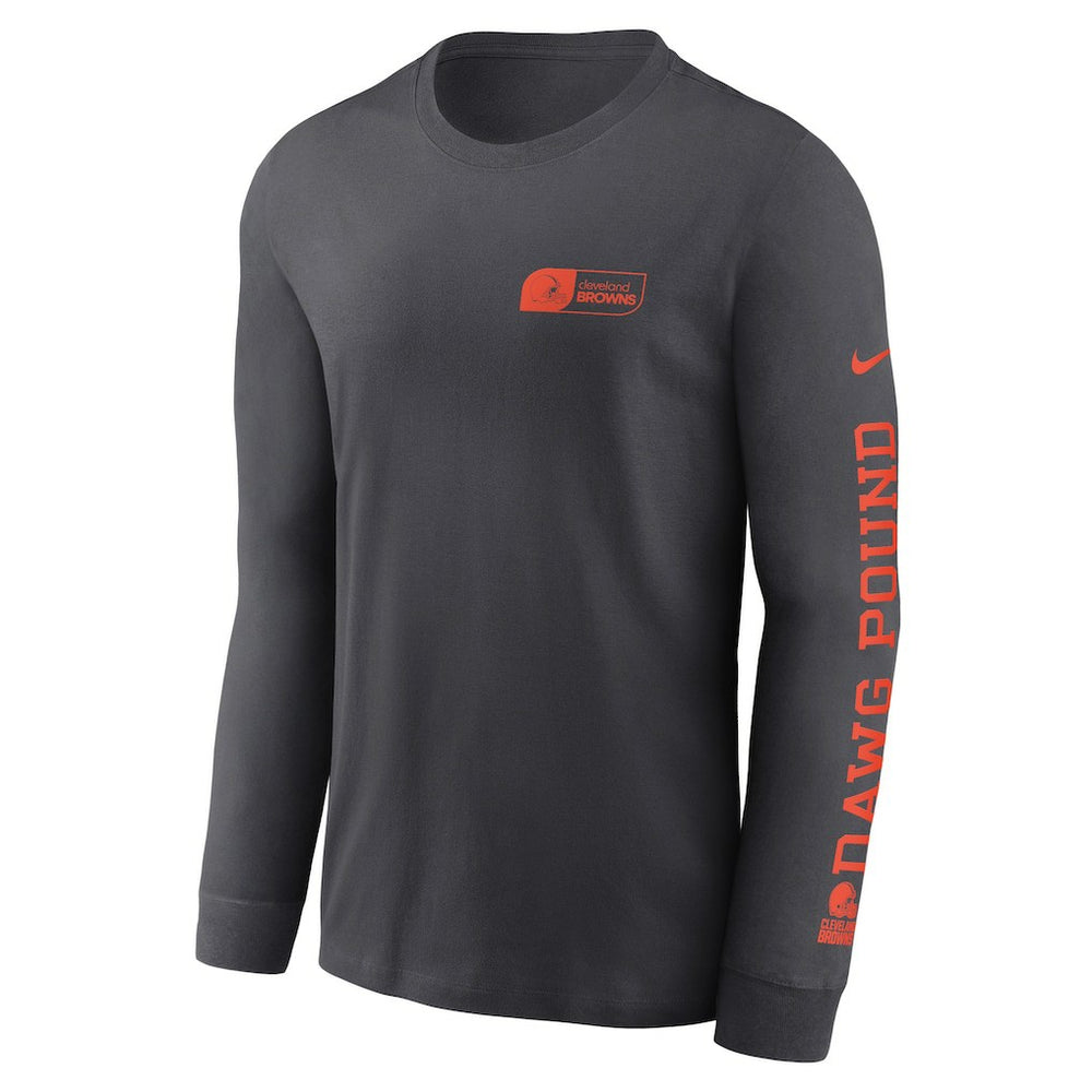Cleveland Browns All Out Long Sleeve T-Shirt Anthracite - Nike