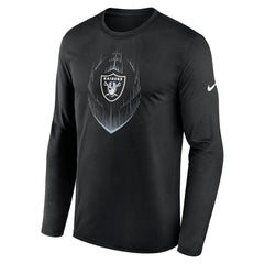 Las Vegas Raiders Icon Legend Performance Long Sleeve T-Shirt Black - Nike