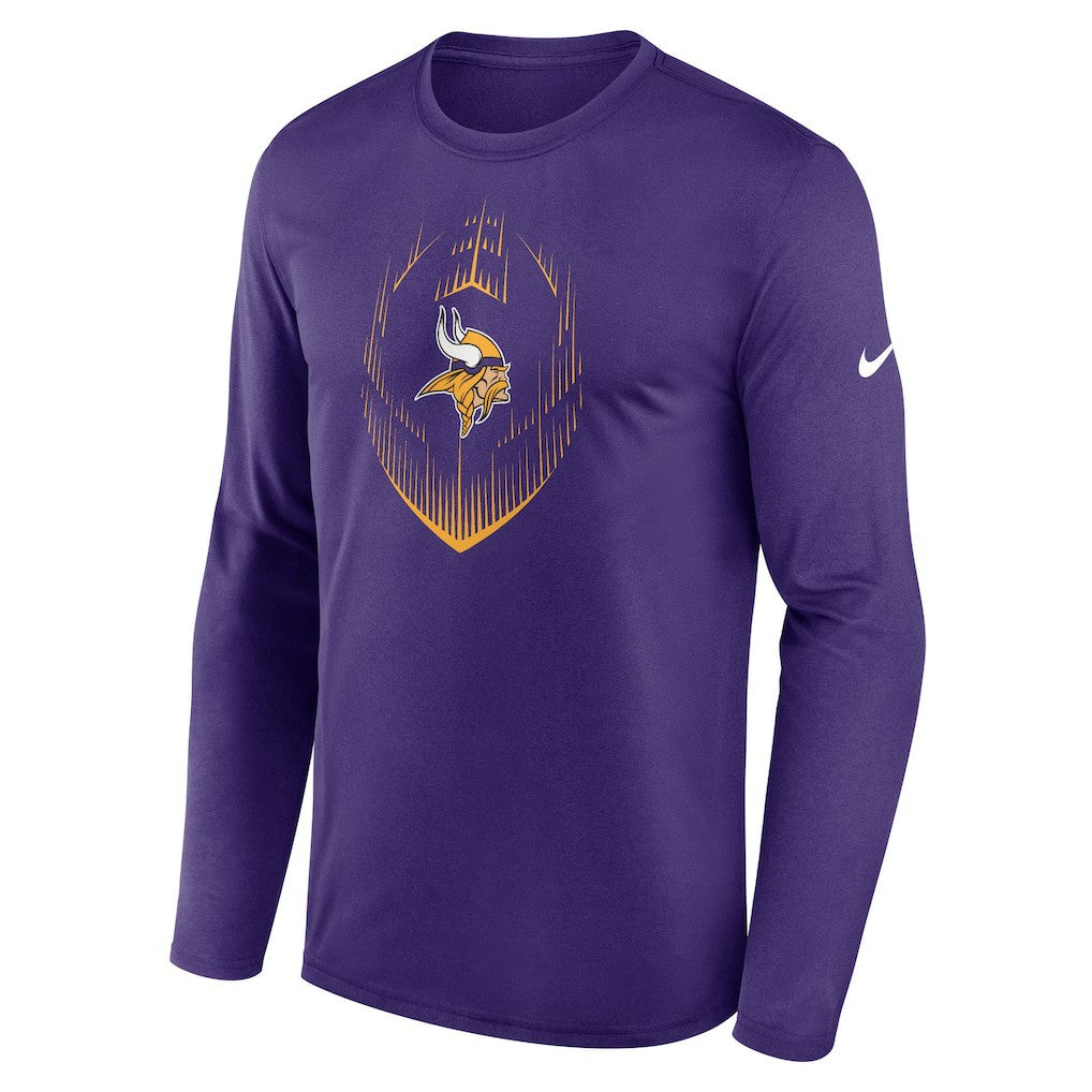 Minnesota Vikings Icon Legend Performance Long Sleeve T-Shirt Purple - Nike
