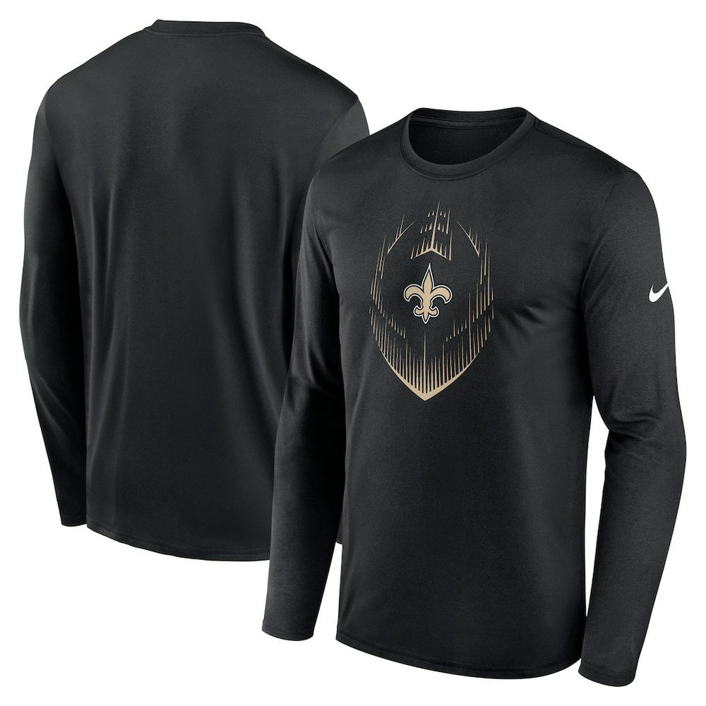 New Orleans Saints Icon Legend Performance Long Sleeve T-Shirt Black - Nike