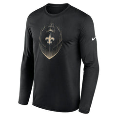 New Orleans Saints Icon Legend Performance Long Sleeve T-Shirt Black - Nike