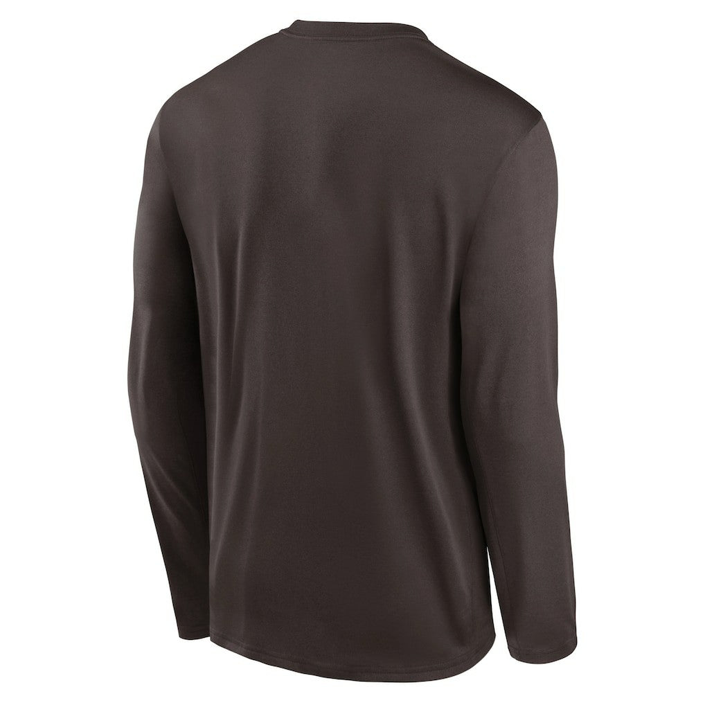 Cleveland Browns Icon Legend Performance Long Sleeve T-Shirt Brown - Nike