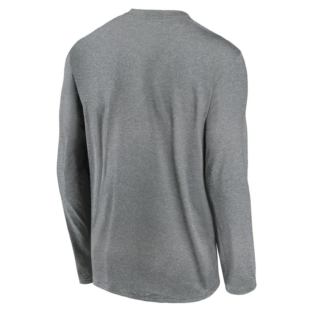 Cleveland Browns Icon Legend Performance Long Sleeve T-Shirt Heather Gray - Nike