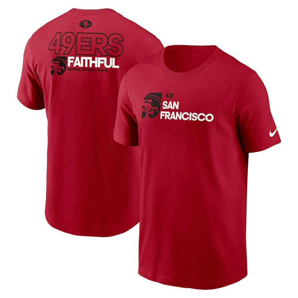 San Francisco 49ers Outline T-Shirt Scarlet - Nike