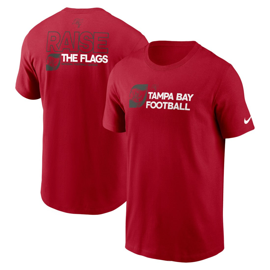 Tampa Bay Buccaneers Outline T-Shirt Red - Nike