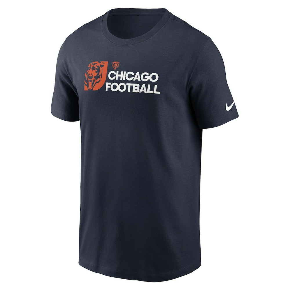 Chicago Bears Outline T-Shirt Navy - Nike