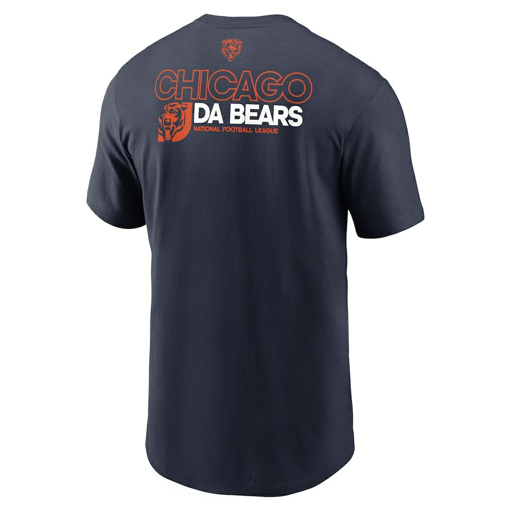 Chicago Bears Outline T-Shirt Navy - Nike
