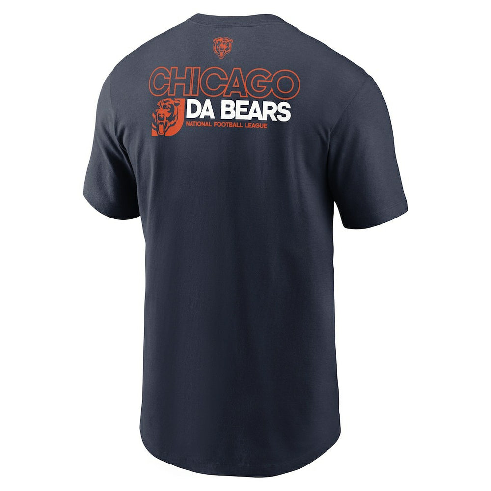 Chicago Bears Outline T-Shirt Navy - Nike