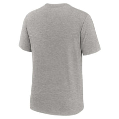 Los Angeles Chargers Overlap Lockup Tri-Blend T-Shirt Heather Gray - Nike