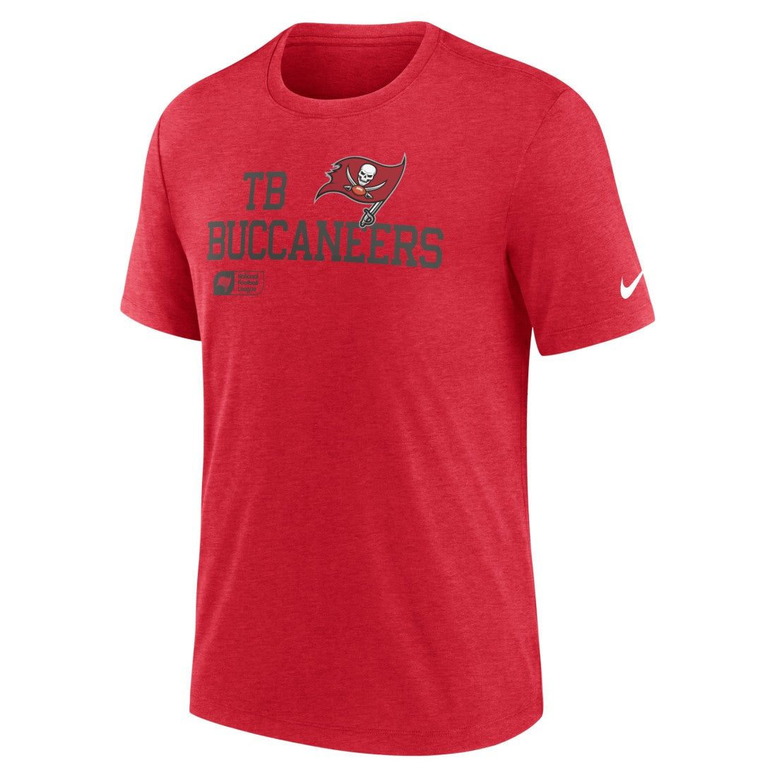 Tampa Bay Buccaneers Overlap Lockup Tri-Blend T-Shirt Red - Nike
