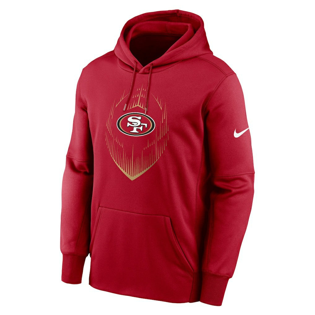 San Francisco 49ers Icon Performance Pullover Hoodie Scarlet - Nike