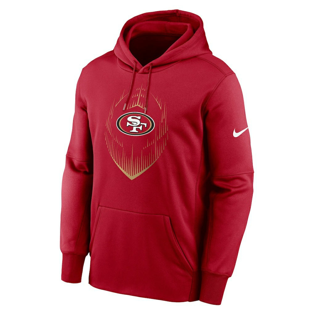 San Francisco 49ers Icon Performance Pullover Hoodie Scarlet - Nike