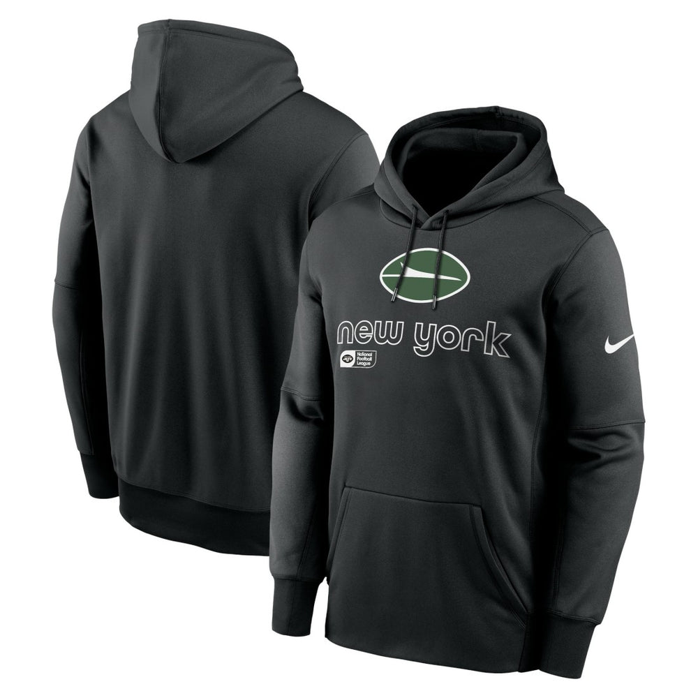 New York Jets Performance Pullover Hoodie Black - Nike